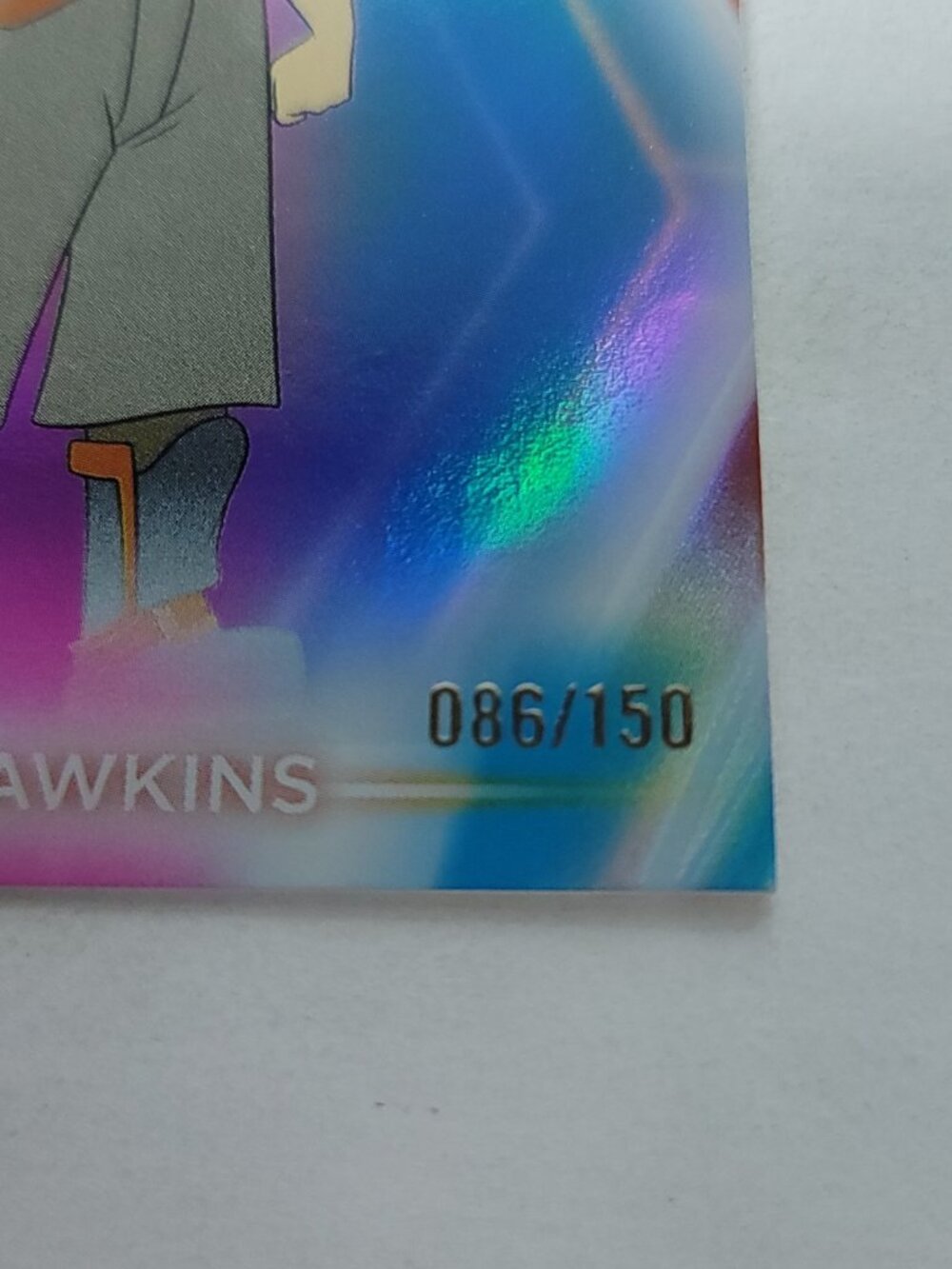 Jim Hawkins Topps 2026 Disney Neon Holo Parallel Refractor Limited 086/150 - Picture 3 of 4